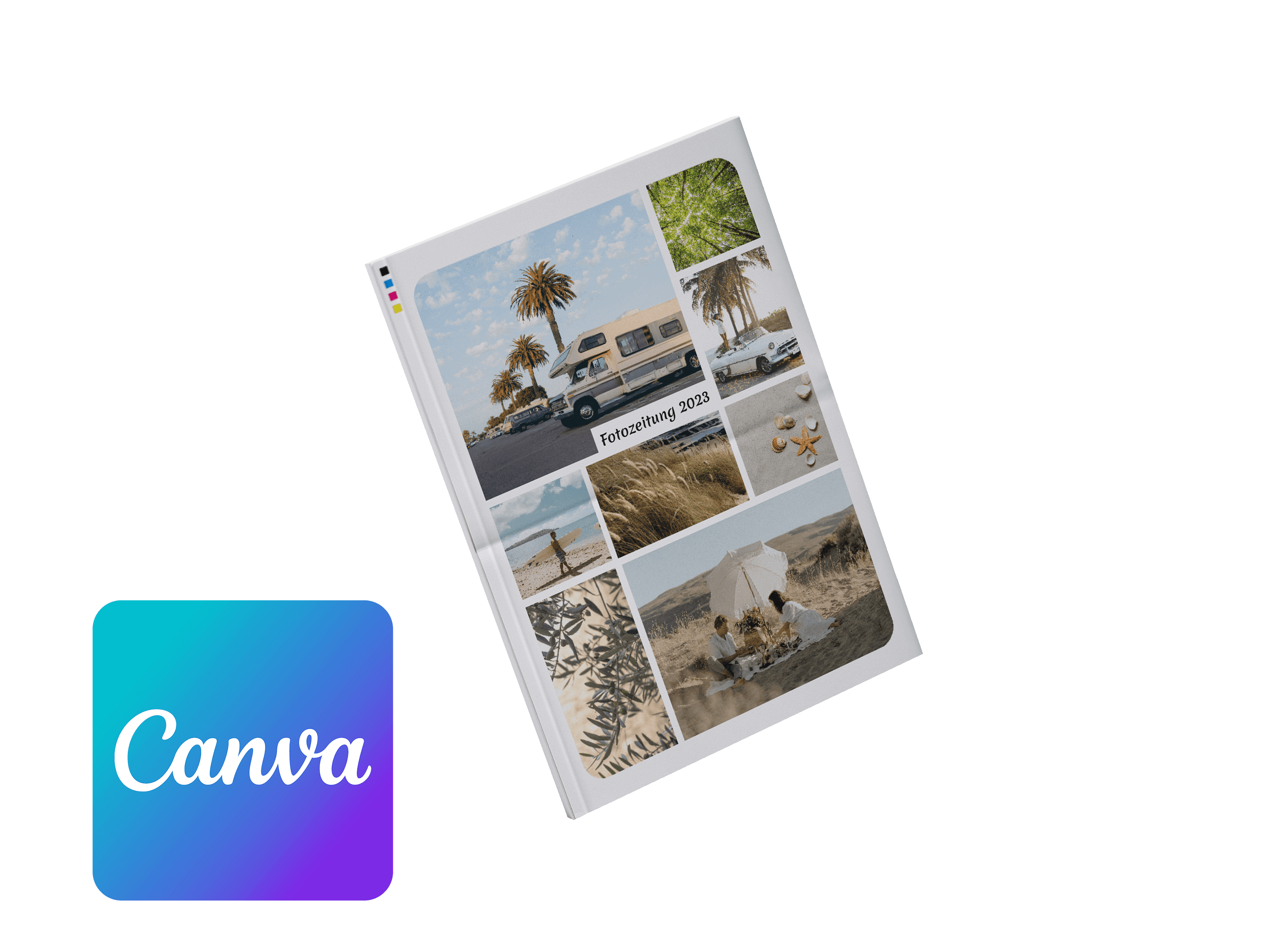 Fotozeitung online mit Canva erstellen