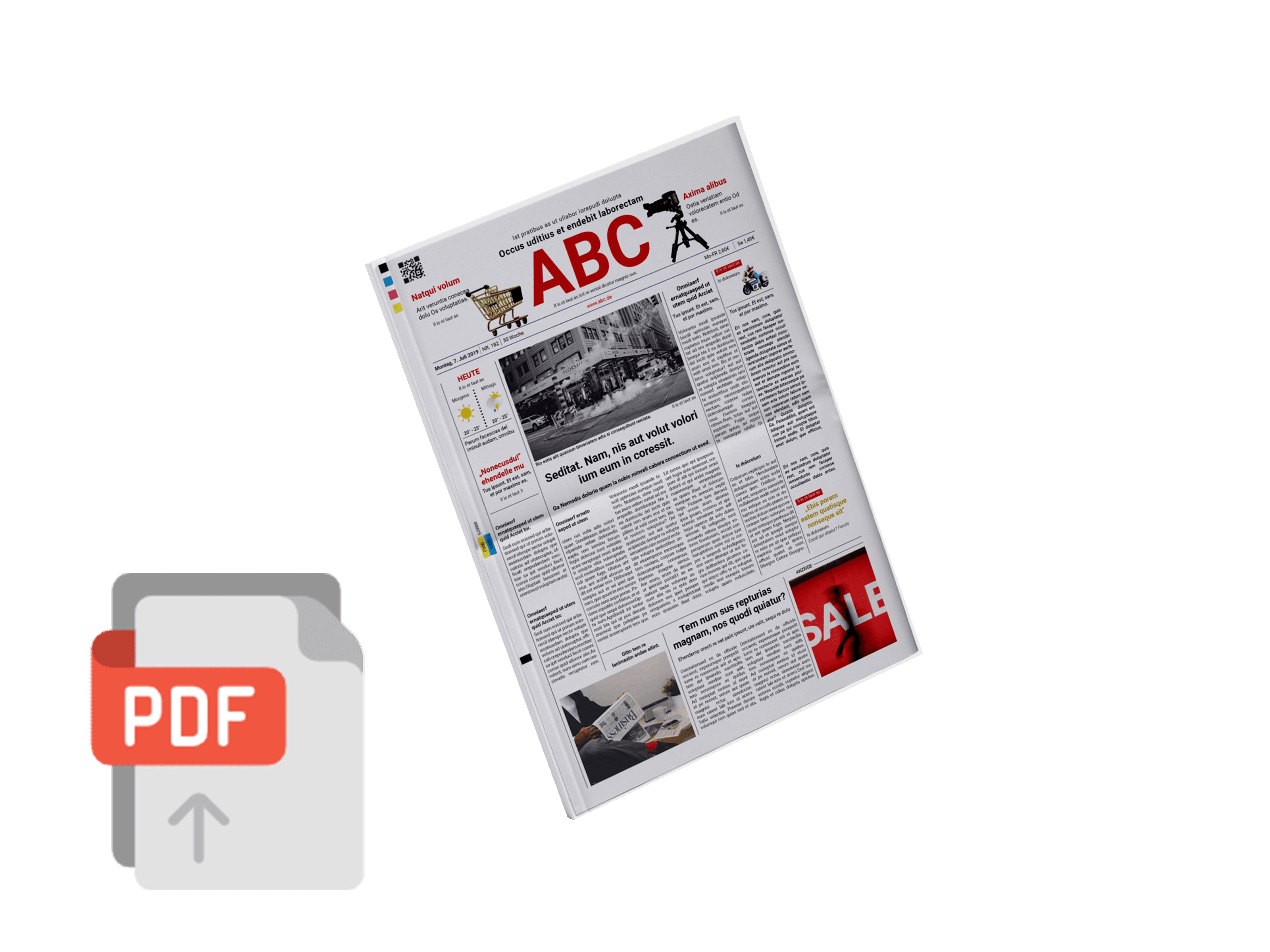 PDF als authentische Tageszeitung drucken lassen